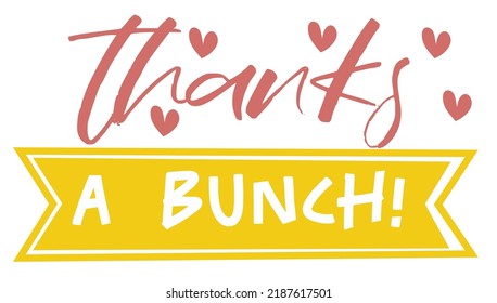 Thank You Appreciation Gratitude Floral Leaves Trendy Typography Vector Background for Greeting Cards, Post Cards, Poster, Flyers, Social Media