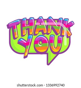 thank you balloon talk sticker