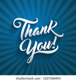 Thank You Beautiful Lettering Text Vector Stock Vector (Royalty Free ...