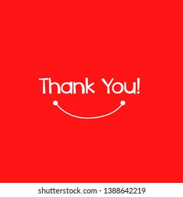 thank you, beautiful smile greeting card background or banner