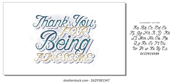 thank you for being awesome the quote letters