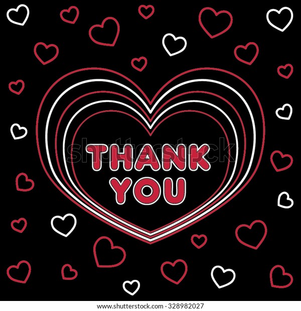 Thank You Bottom My Heart Stock Vector Royalty Free 327