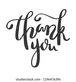 Thank You Brush Calligraphy Banner Stock Vector (royalty Free 