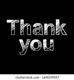 Thank You Brush Paint Hand Drawn Stock Vector (royalty Free) 1698199597 