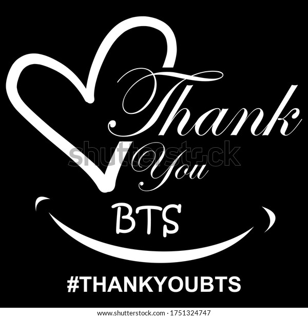 Bts 美しい笑顔 皆さんの感動的なメッセージのシンボル ベクターイラスト Thankyoubtsに感謝します のベクター画像素材 ロイヤリティフリー