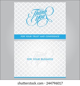 Thank You For You Business Card