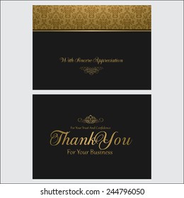 Thank You For You Business Card