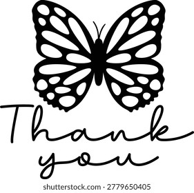 Thank You | Butterfly Thank You Artwork