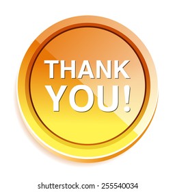 Thank You Button Stock Vector (Royalty Free) 255540034