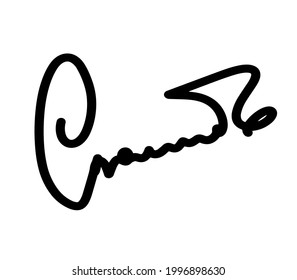 Thank you calligraphic inscription in Russian language. Cyrillic hand lettering isolated on white background. Thanks in Russian written by hand. Russian handwriting