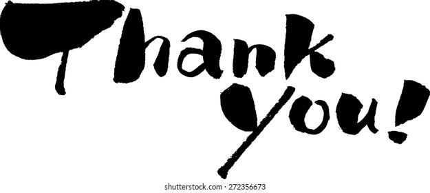"Thank you!" (calligraphy)