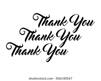 Thank You Calligraphy