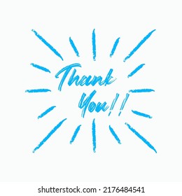 Thank You calligraphy. Thank you card. illustration vector of Thank You. EPS10