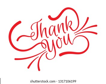 thank you. calligraphy thank you lettering