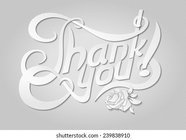 "Thank you" card