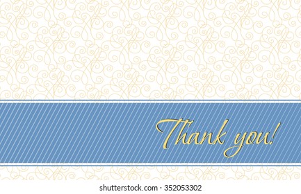 Thank you card.  