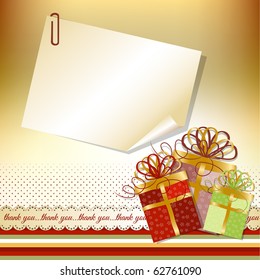 Thank you card