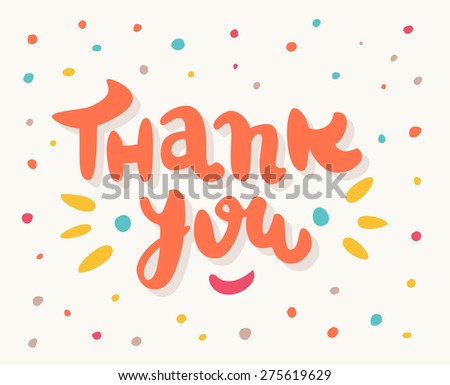 Thank you card.