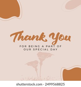 thank you card art work design  