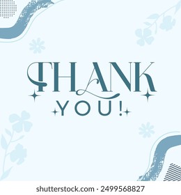 thank you card art work design  