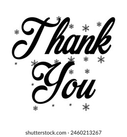 Thank you card. Beautiful greeting card scratched calligraphy black text word gold stars. Hand drawn invitation T-shirt print design.Handwritten modern