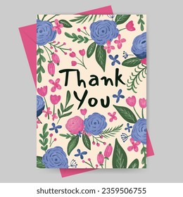 thank you card and