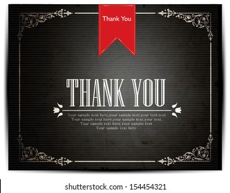 THANK YOU card design