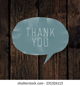 Thank you card design