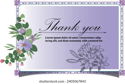 thank you card design for your friends and relative 