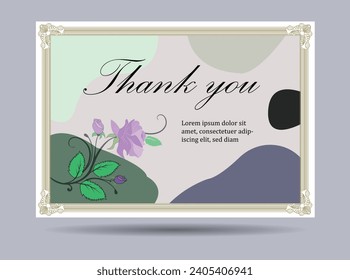 Thank you card design for your business