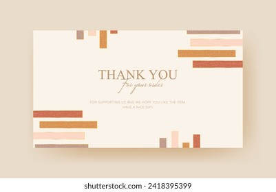 thank you card elegant design