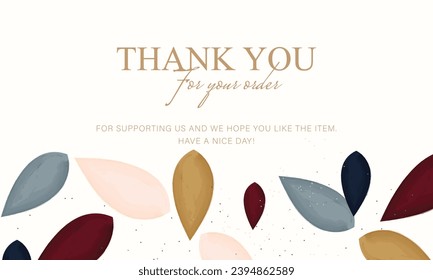 thank you card, elegant card template, good for your small project