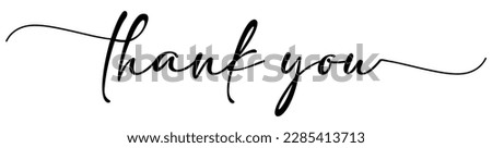 Thank You card. Hand drawn positive quote. Modern brush calligraphy. Isolated on white background