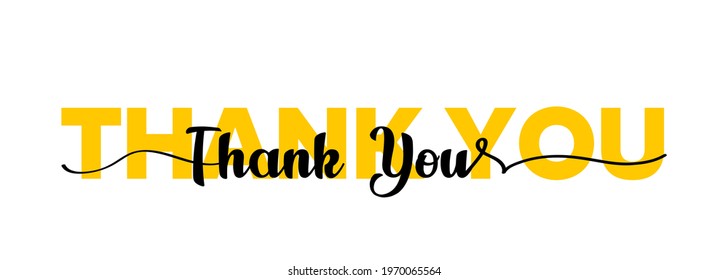 Thank You Card Lettering Beautiful Greeting Stock Vector (Royalty Free ...