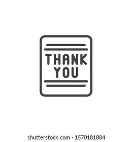 11,282 Thank you outline Images, Stock Photos & Vectors | Shutterstock
