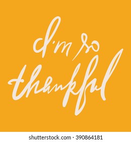 Thank you card. Modern calligraphic style. Hand lettering and custom typography for your designs: t-shirts, bags, for posters, invitations, cards, etc.