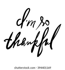 Thank you card. Modern calligraphic style. Hand lettering and custom typography for your designs: t-shirts, bags, for posters, invitations, cards, etc.