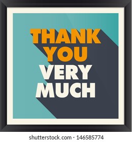 Thank you card poster