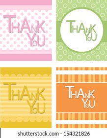 thank you card set
