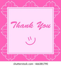  Thank you card with smile