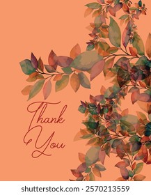 thank you card tempalte design