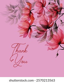 thank you card tempalte design