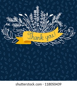 Thank you card template