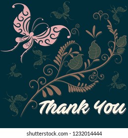 Thank You Card Template.