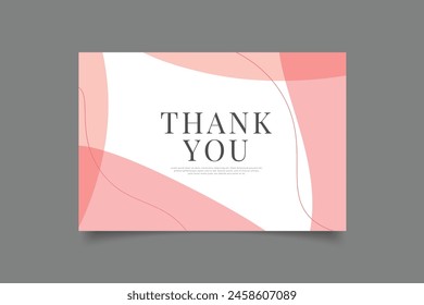 thank you card template abstract background,vector illustration eps 10