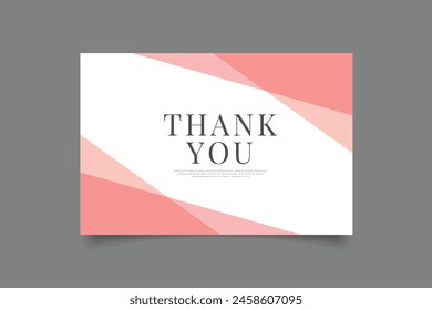 thank you card template abstract background,vector illustration eps 10