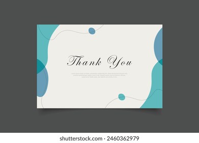 thank you card template abstract minimalist background,vector illustration eps 10