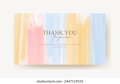 thank you card template, business card, aesthetic greeting card template, printable custom small business card