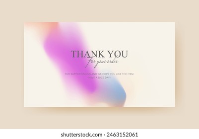 thank you card template, business card, aesthetic greeting card template, printable custom small business card