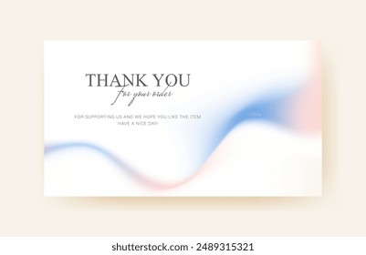 thank you card template, business card, aesthetic greeting card template, printable custom small business card